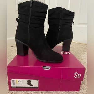 Heel Booties **NEVER WORN**